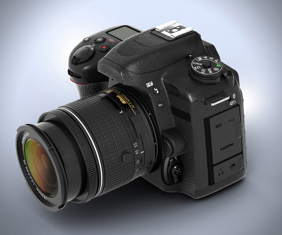 D7500 DSLR Digital Camera Element 3D Model by Abdelrahman_Elmasry